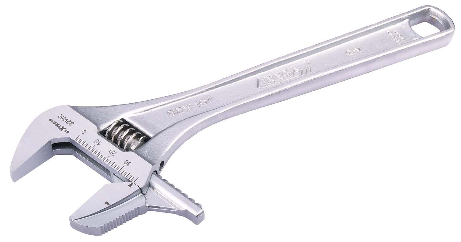 IREGA Reversible Adjustable Wrench Chrome Style 92 wide - Garrick Herbert