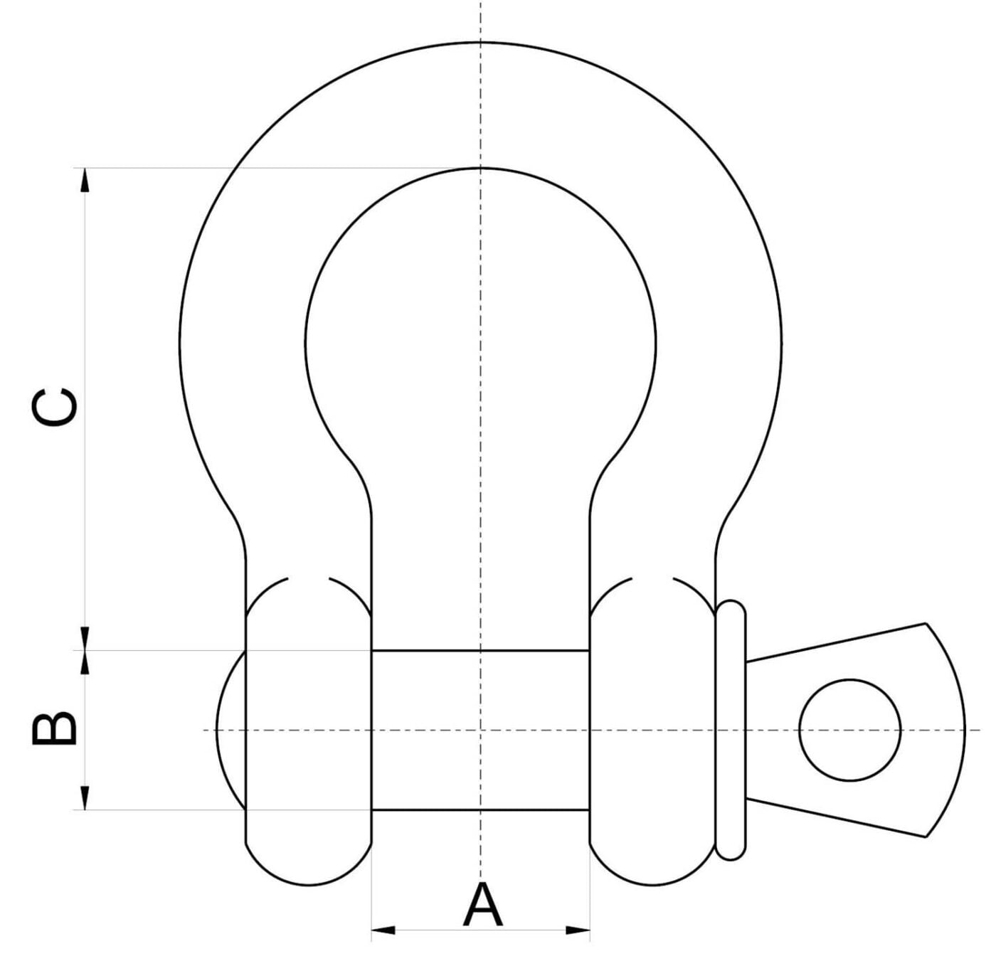 TOHO Bow Shackles Galvanised Grade S Garrick Herbert